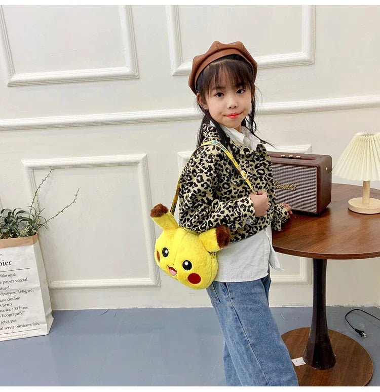 Pokemon Cute Plush Crossbody Bag Anime Figure Messenger Bag Large Capacity Storage - Maxwell shop