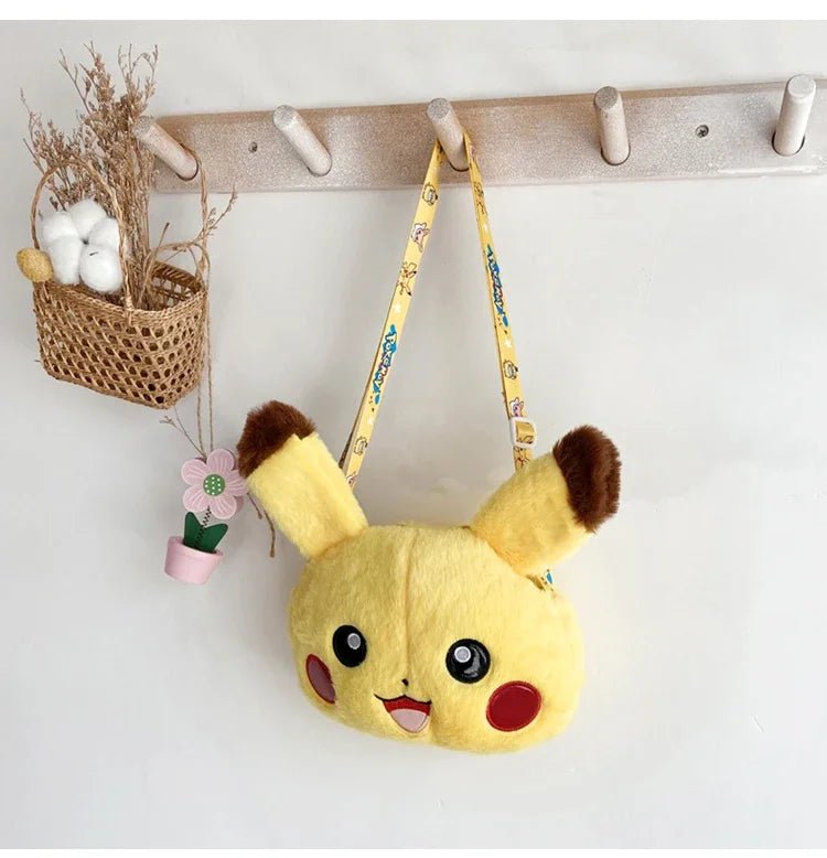 Pokemon Cute Plush Crossbody Bag Anime Figure Messenger Bag Large Capacity Storage - Maxwell shop