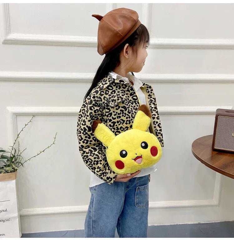 Pokemon Cute Plush Crossbody Bag Anime Figure Messenger Bag Large Capacity Storage - Maxwell shop
