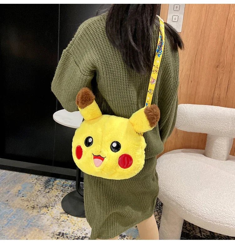 Pokemon Cute Plush Crossbody Bag Anime Figure Messenger Bag Large Capacity Storage - Maxwell shop