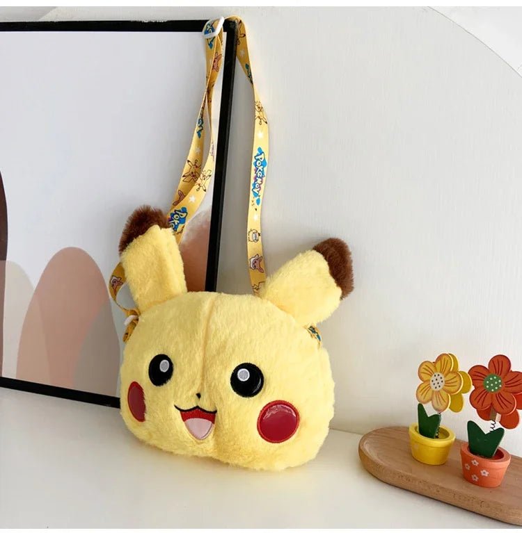 Pokemon Cute Plush Crossbody Bag Anime Figure Messenger Bag Large Capacity Storage - Maxwell shop
