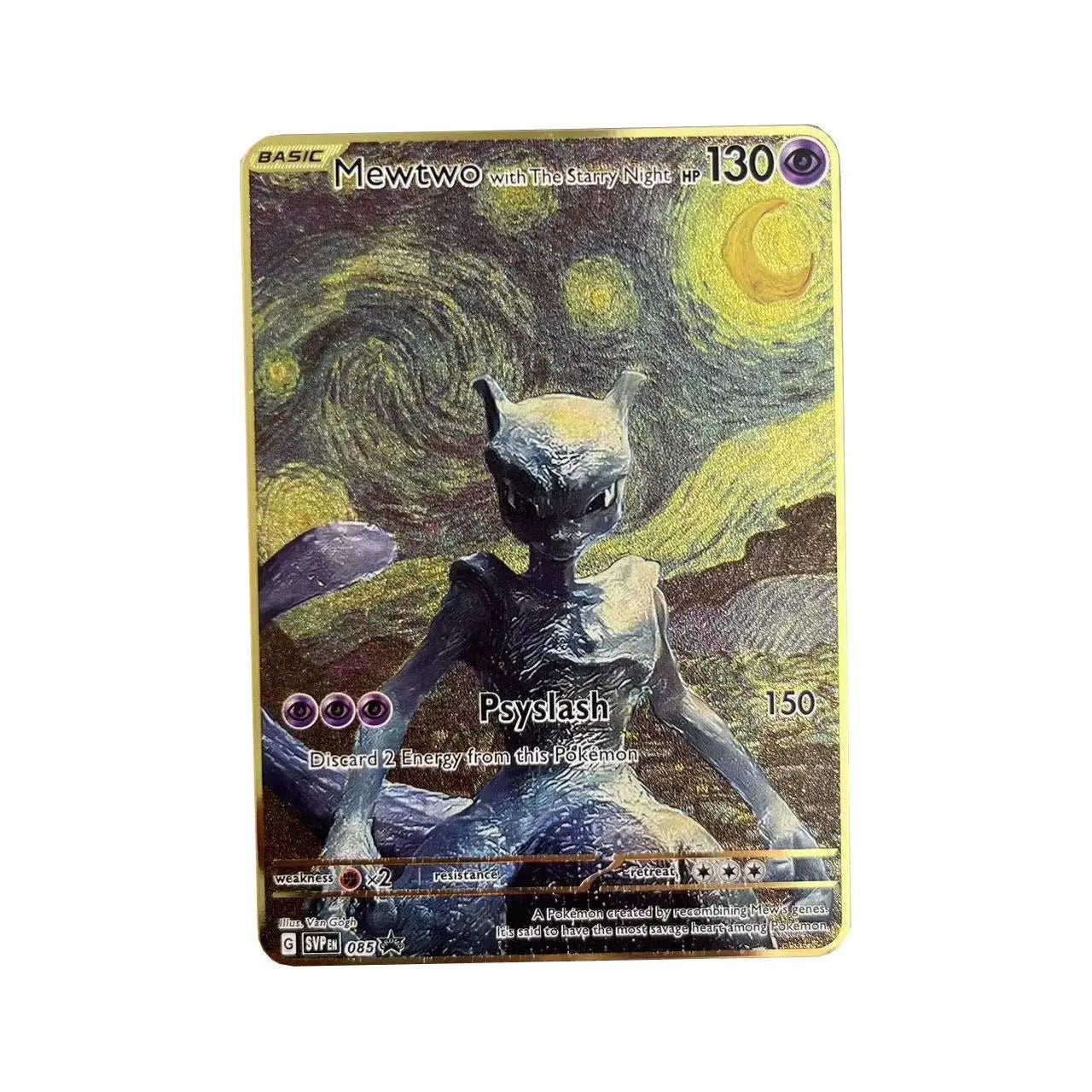 Pokemon Metal Card 10000 Points Arceus Charizard Super Card Golden English Mewtwo - Maxwell shop