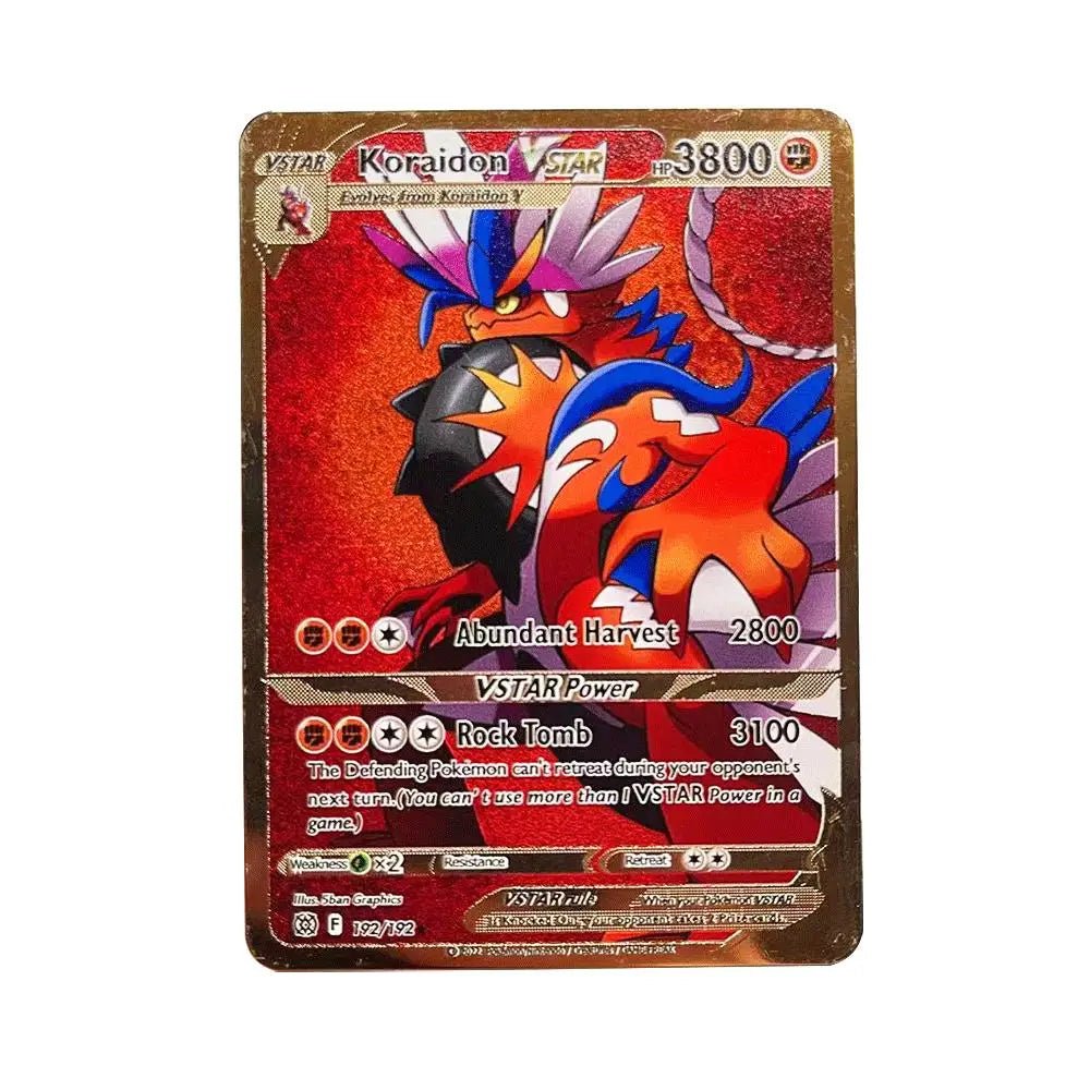 Pokemon Metal Card 10000 Points Arceus Charizard Super Card Golden English Mewtwo - Maxwell shop
