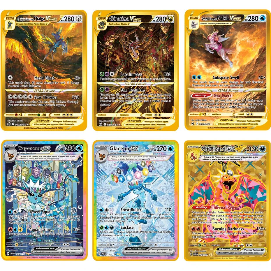 Pokemon Metal Card 10000 Points Arceus Charizard Super Card Golden English Mewtwo - Maxwell shop