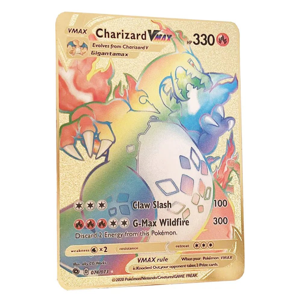 Pokemon Metal Card 10000 Points Arceus Charizard Super Card Golden English Mewtwo - Maxwell shop