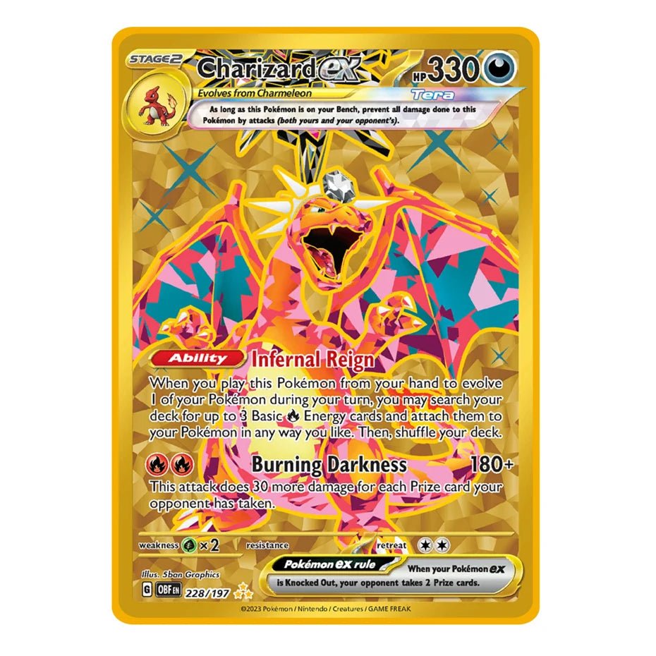 Pokemon Metal Card 10000 Points Arceus Charizard Super Card Golden English Mewtwo - Maxwell shop
