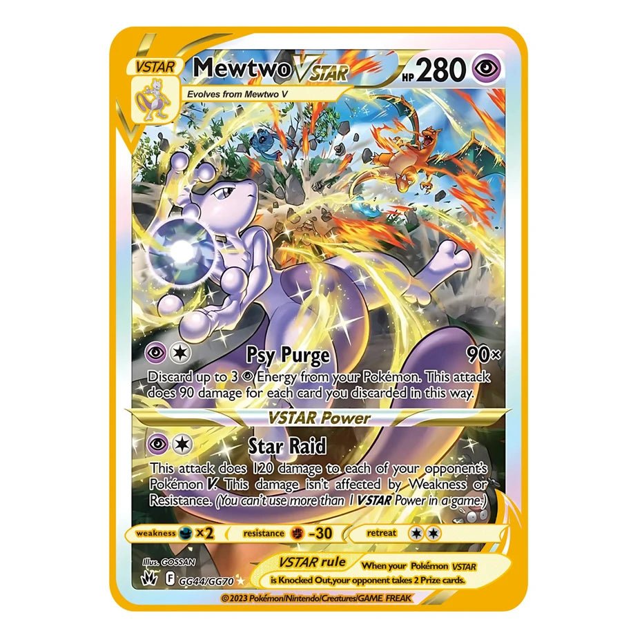 Pokemon Metal Card 10000 Points Arceus Charizard Super Card Golden English Mewtwo - Maxwell shop
