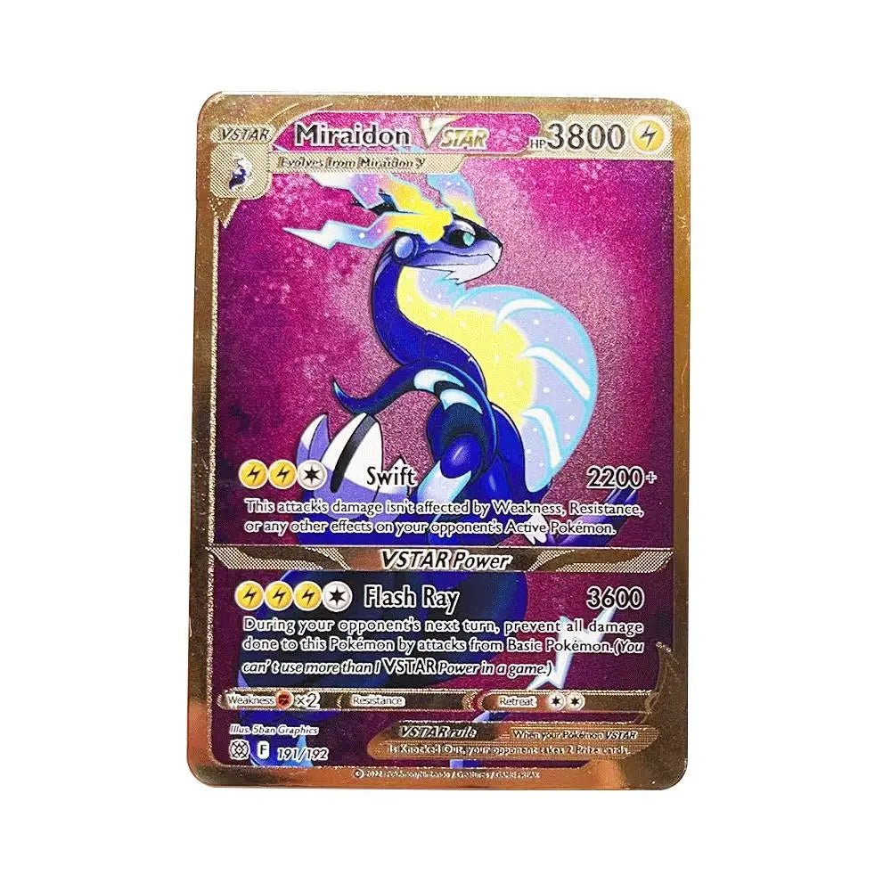 Pokemon Metal Card 10000 Points Arceus Charizard Super Card Golden English Mewtwo - Maxwell shop