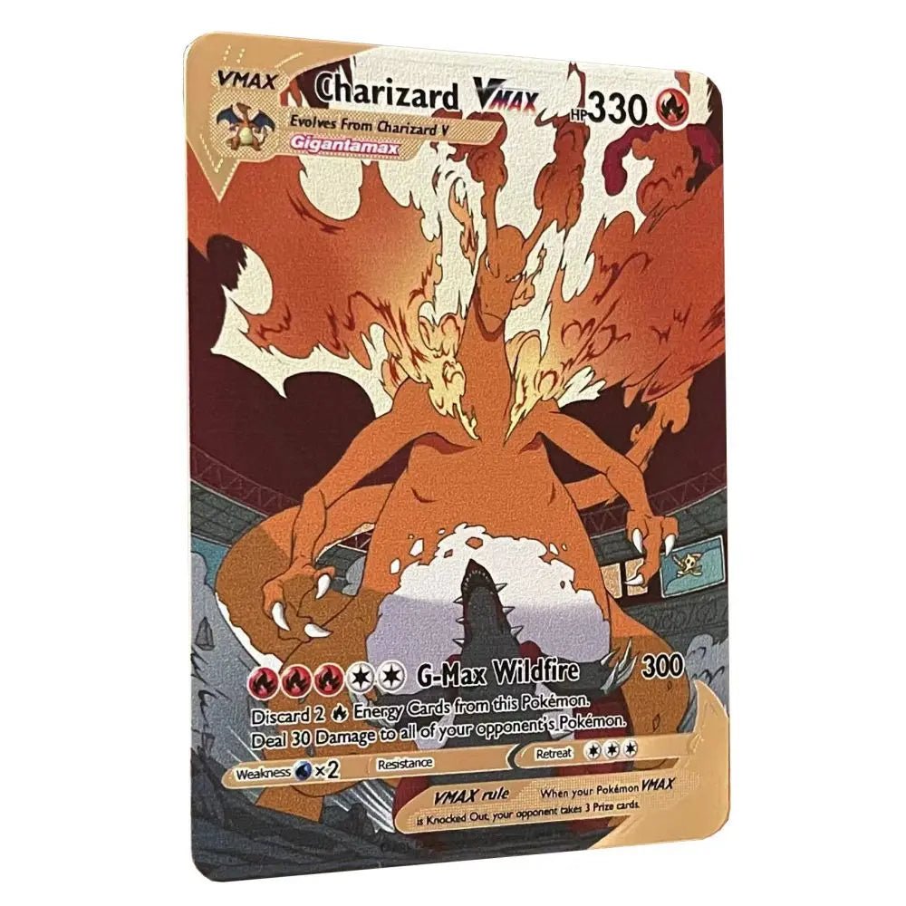 Pokemon Metal Card 10000 Points Arceus Charizard Super Card Golden English Mewtwo - Maxwell shop