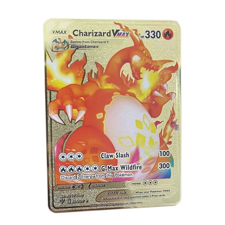 Pokemon Metal Card 10000 Points Arceus Charizard Super Card Golden English Mewtwo - Maxwell shop
