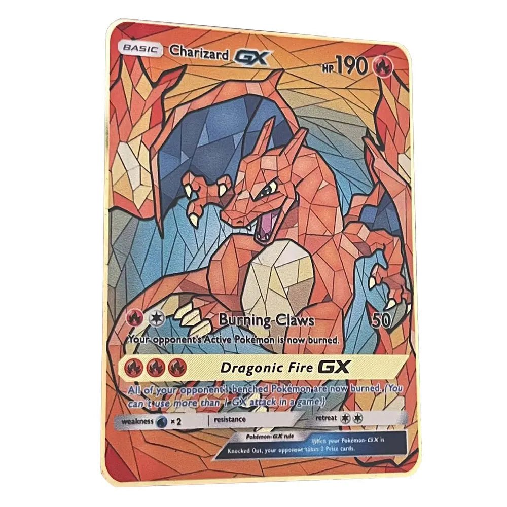 Pokemon Metal Card 10000 Points Arceus Charizard Super Card Golden English Mewtwo - Maxwell shop