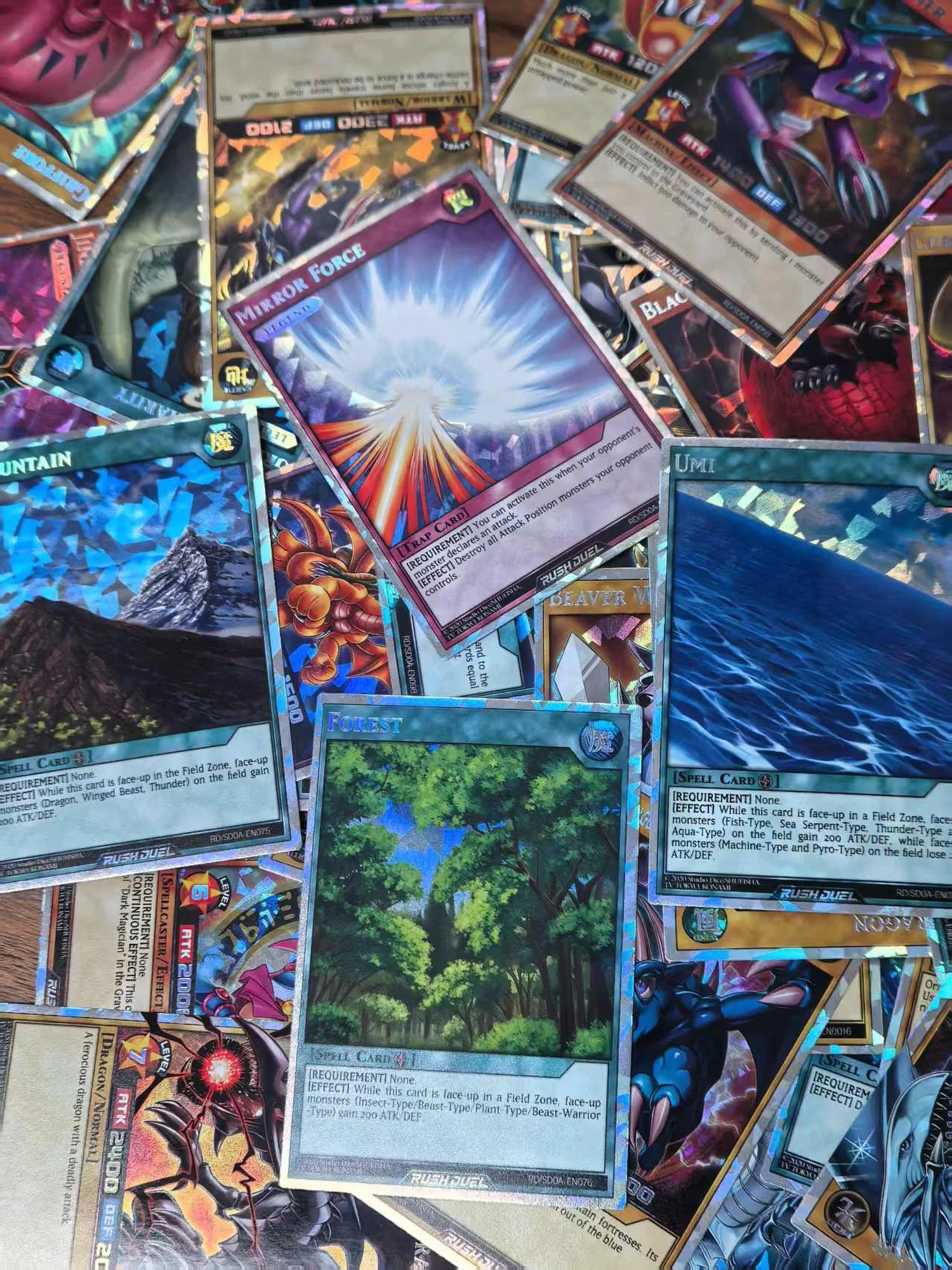 RUSH DUEL DIY 72Pcs New YU GI OH Cards Classical Duel Monster Collection Red Blue - Maxwell shop