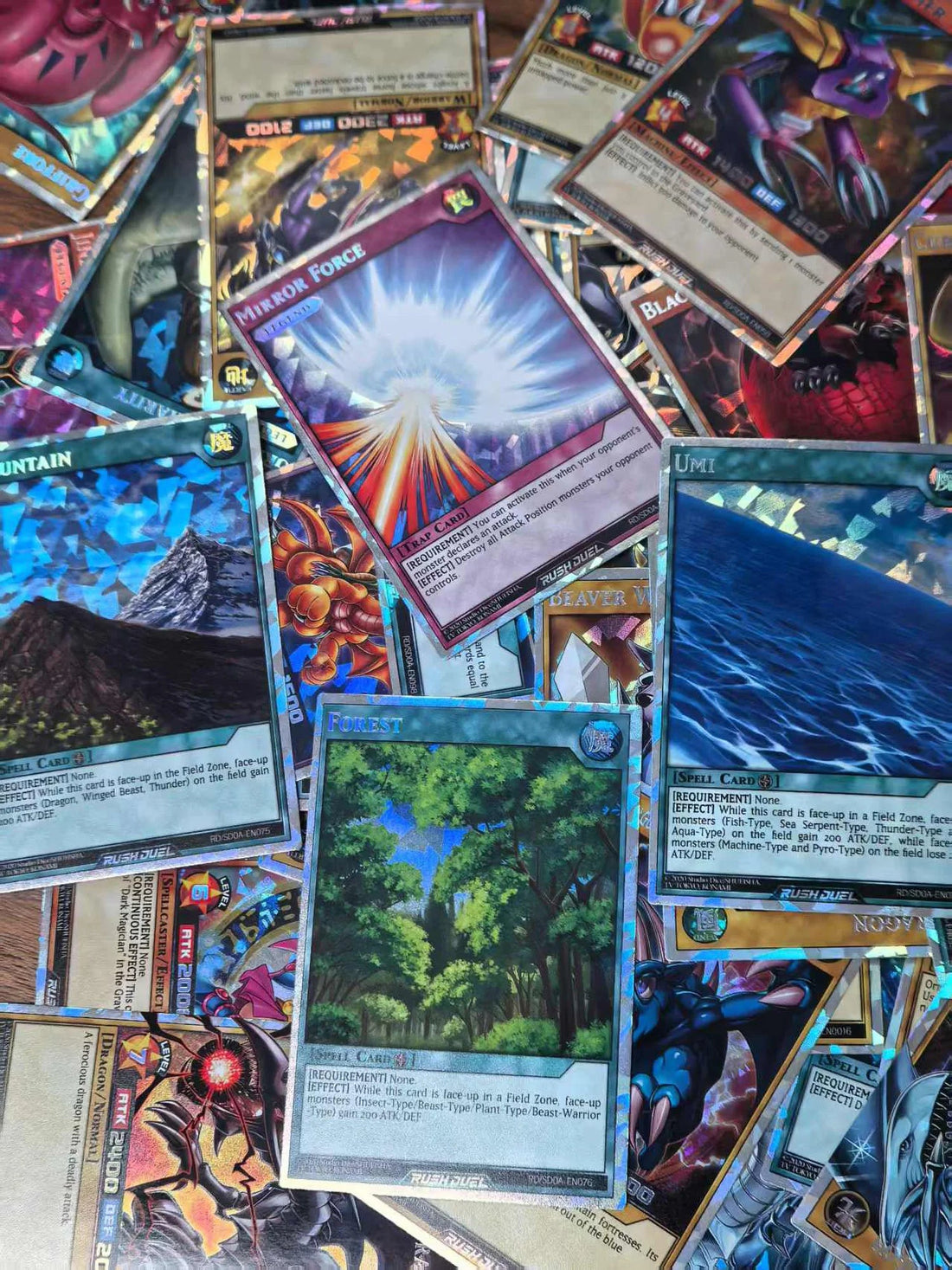 RUSH DUEL DIY 72Pcs New YU GI OH Cards Classical Duel Monster Collection Red Blue - Maxwell shop