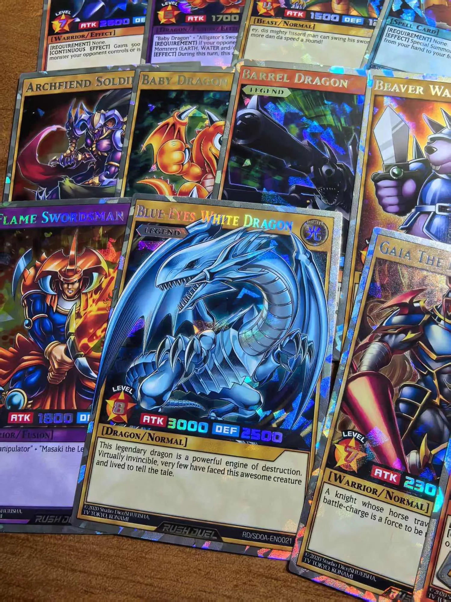 RUSH DUEL DIY 72Pcs New YU GI OH Cards Classical Duel Monster Collection Red Blue - Maxwell shop