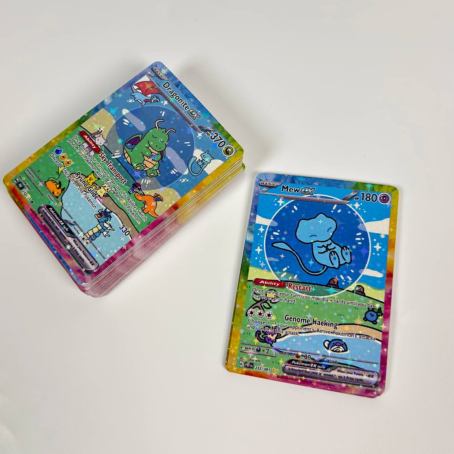 Shiny 55Pcs Cute DIY Card Proxy Pokemon My bubble friends Holographic Anime Version - Maxwell shop