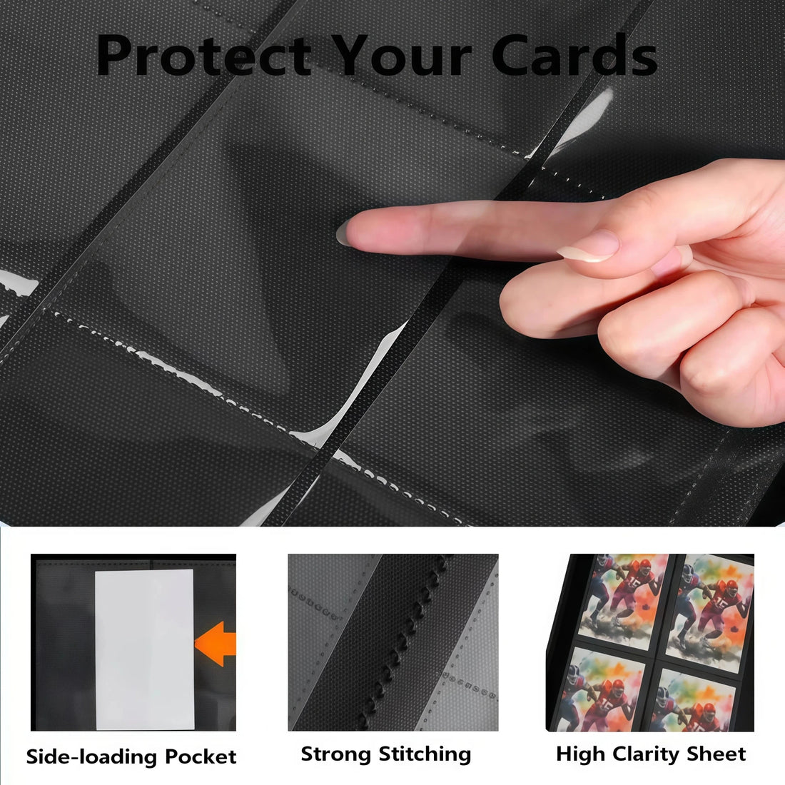 Trading Card Binder with 12 Pockets, Tcg Binder, with 480 Side-Loading Pockets - Maxwell shop