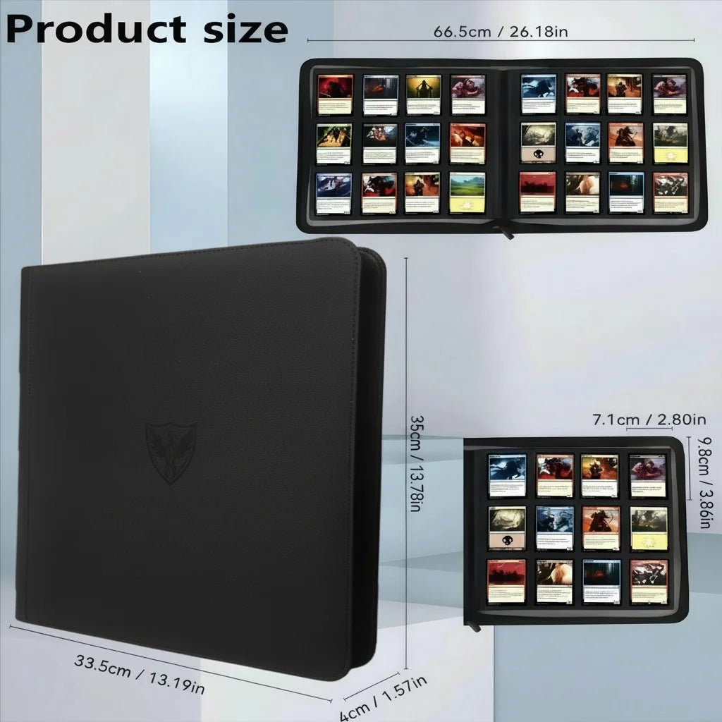 Trading Card Binder with 12 Pockets, Tcg Binder, with 480 Side-Loading Pockets - Maxwell shop