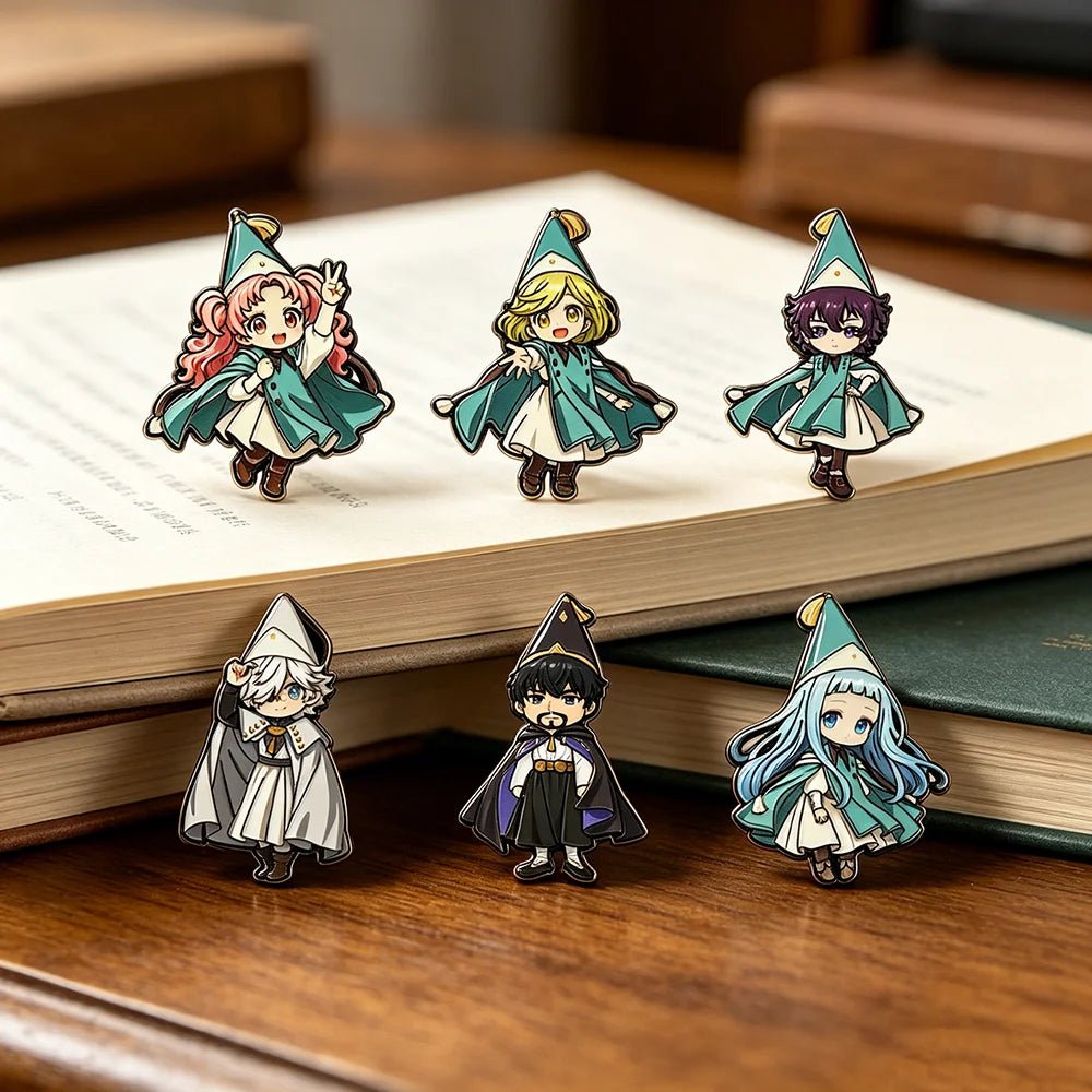 Witch Hat Atelier Enamel Pin Set - 6PCS Coco Agott Olruggio Richeh Anime Brooch Collection - Maxwell shop