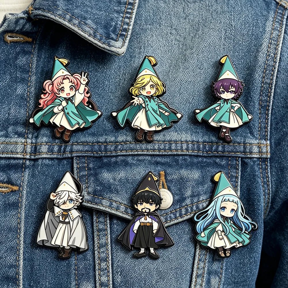 Witch Hat Atelier Enamel Pin Set - 6PCS Coco Agott Olruggio Richeh Anime Brooch Collection - Maxwell shop