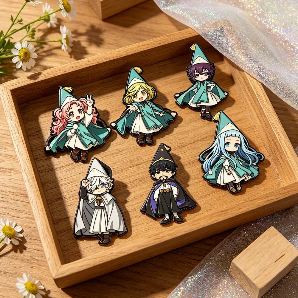 Witch Hat Atelier Enamel Pin Set - 6PCS Coco Agott Olruggio Richeh Anime Brooch Collection - Maxwell shop