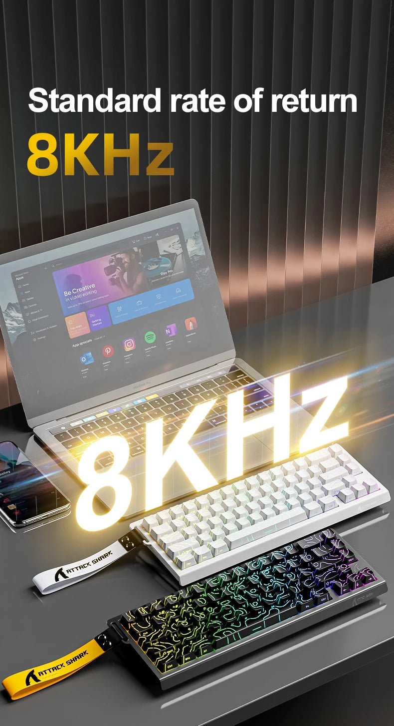 X68HE ATTACK SHARK Magnetic Gaming Keyboard Mechanical Wired for Pro Gaming - Maxwell shop