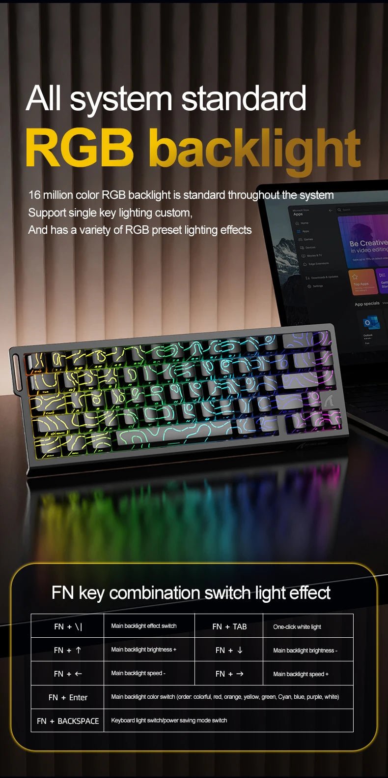 X68HE ATTACK SHARK Magnetic Gaming Keyboard Mechanical Wired for Pro Gaming - Maxwell shop