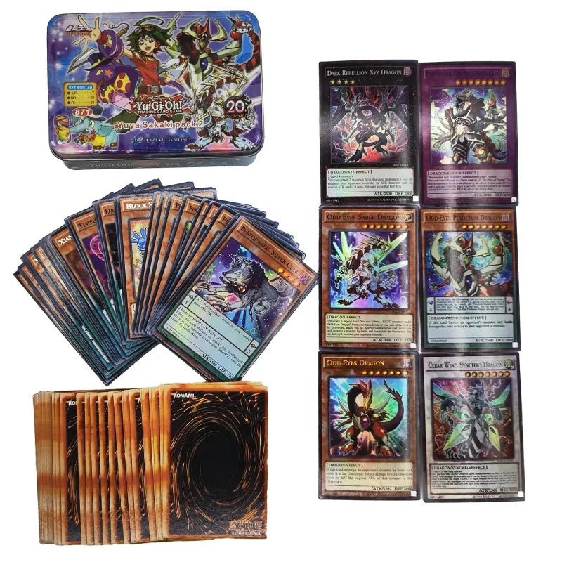 Yu Gi Oh Cards KAIBA PACK 3 Card Deck English TCG Holographic Golden White Dragon - Maxwell shop