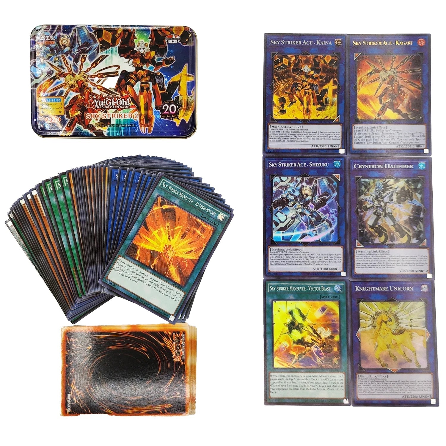 Yu Gi Oh Cards KAIBA PACK 3 Card Deck English TCG Holographic Golden White Dragon - Maxwell shop