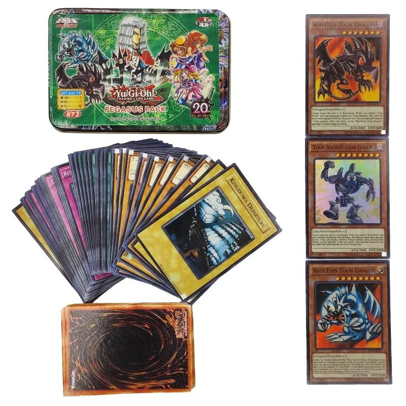 Yu Gi Oh Cards KAIBA PACK 3 Card Deck English TCG Holographic Golden White Dragon - Maxwell shop