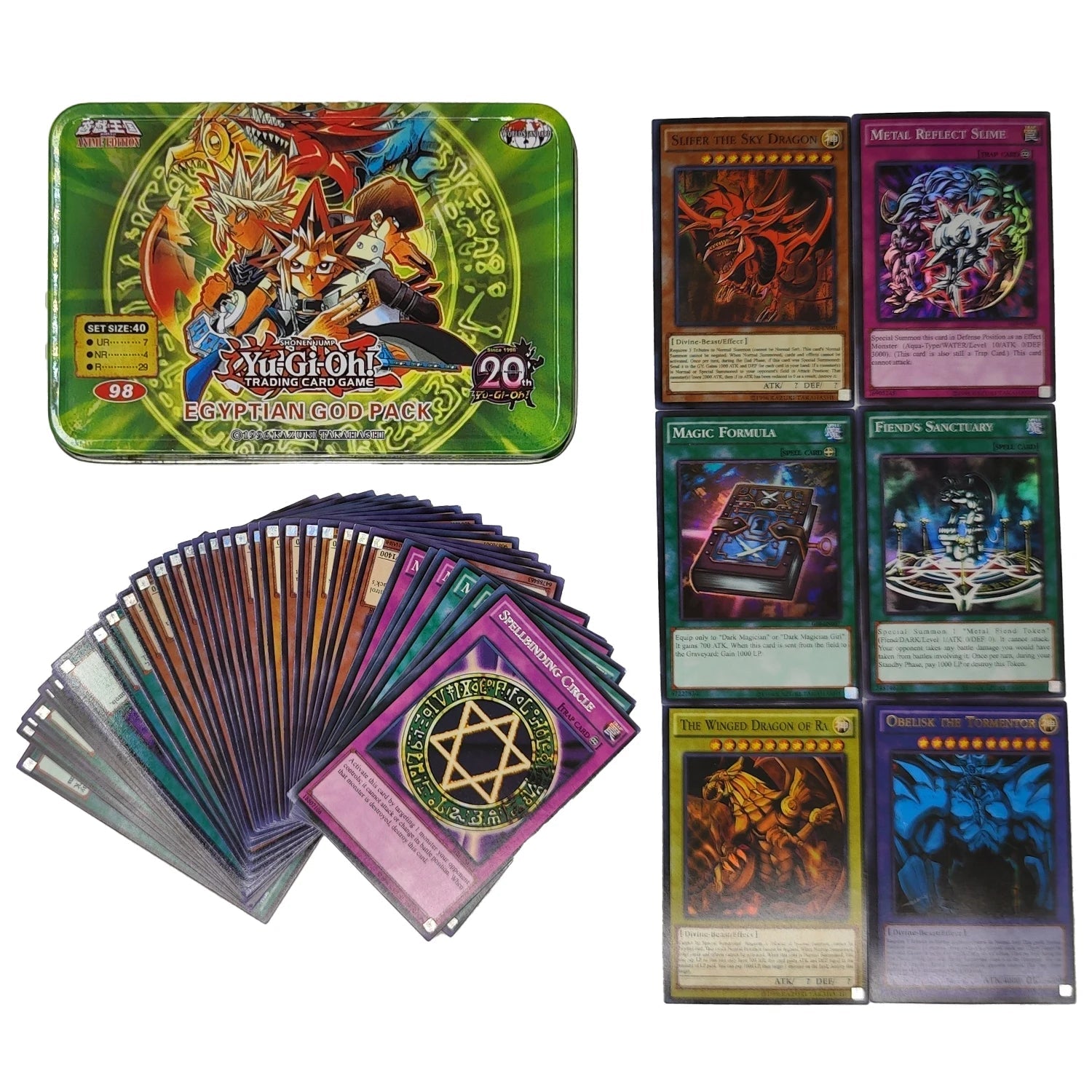 Yu Gi Oh Cards KAIBA PACK 3 Card Deck English TCG Holographic Golden White Dragon - Maxwell shop