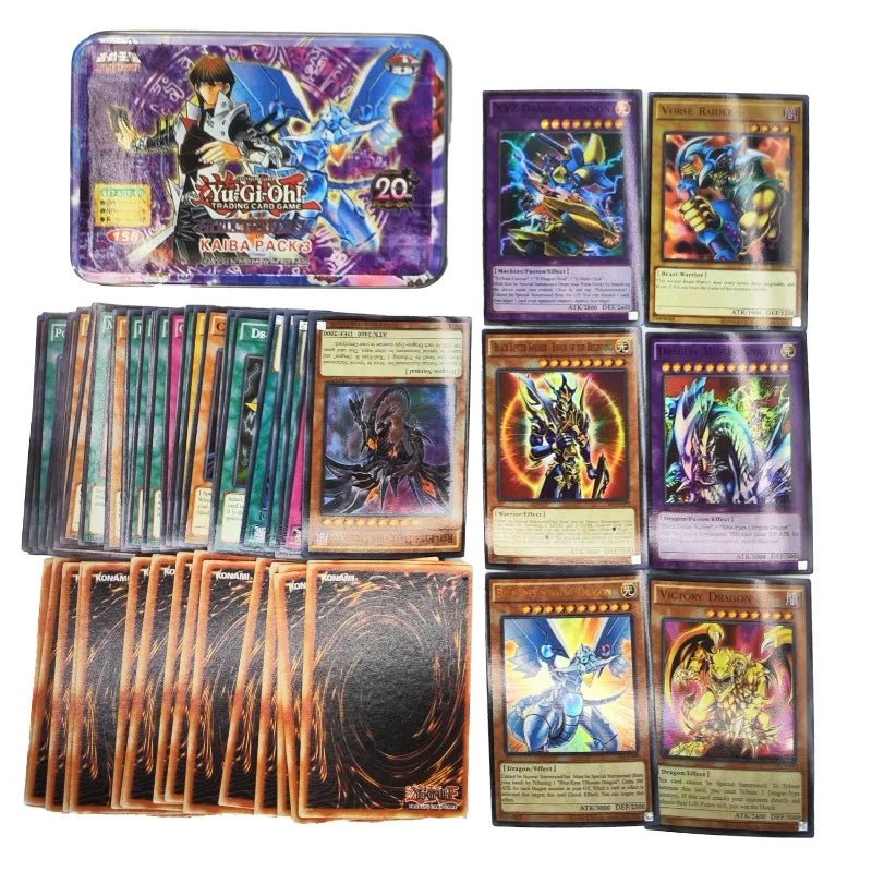 Yu Gi Oh Cards KAIBA PACK 3 Card Deck English TCG Holographic Golden White Dragon - Maxwell shop