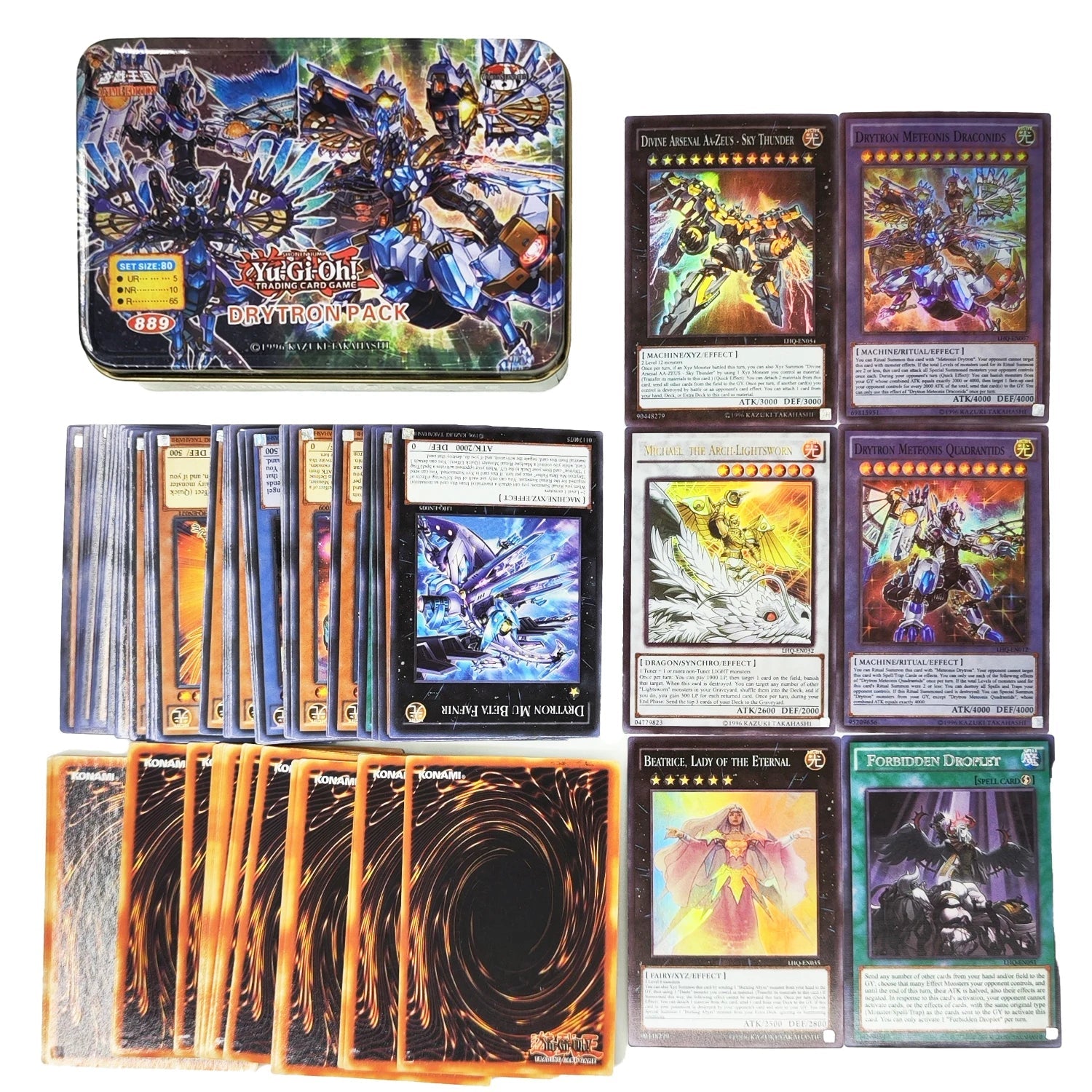 Yu Gi Oh Cards KAIBA PACK 3 Card Deck English TCG Holographic Golden White Dragon - Maxwell shop