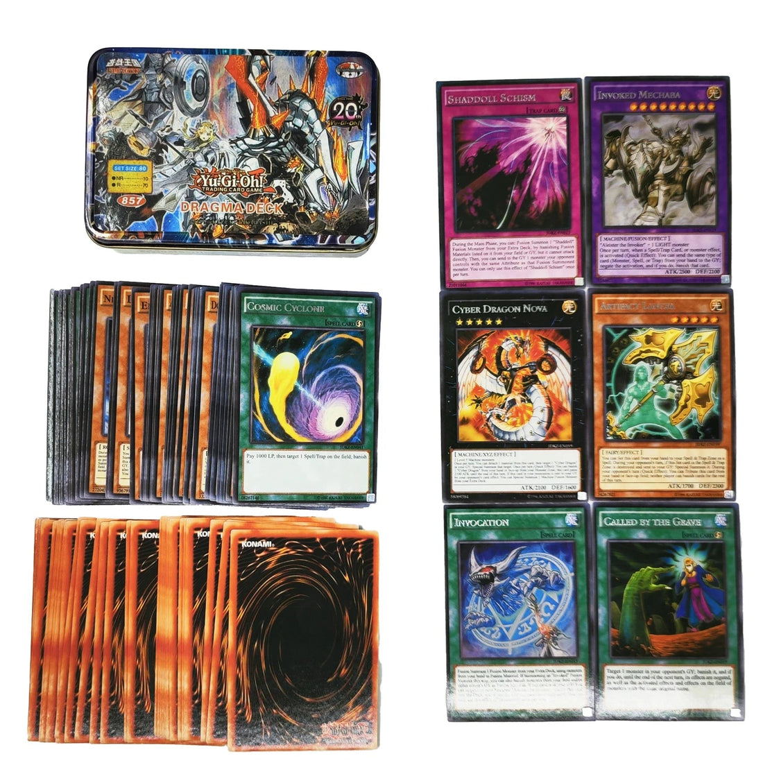 Yu Gi Oh Cards KAIBA PACK 3 Card Deck English TCG Holographic Golden White Dragon - Maxwell shop