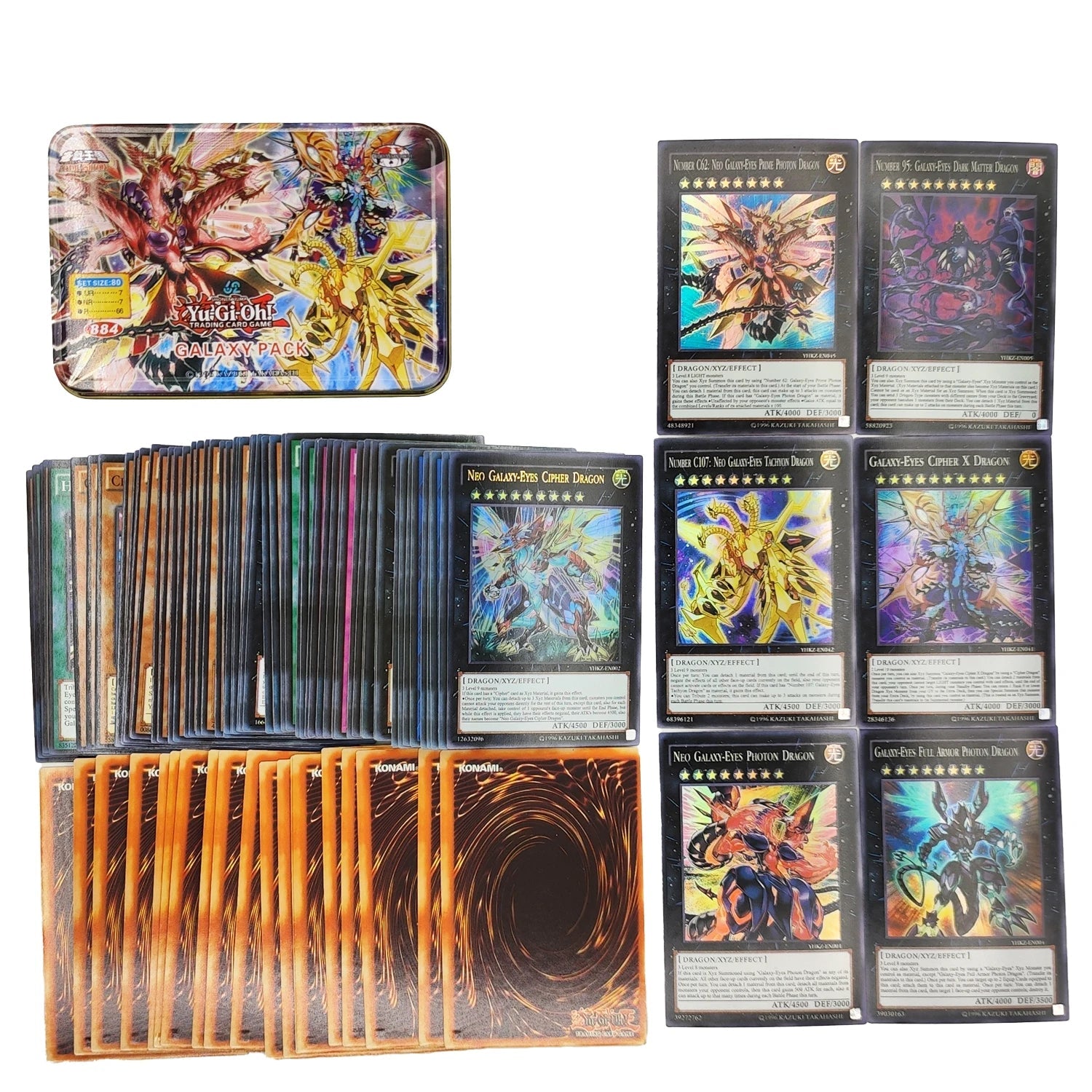 Yu Gi Oh Cards KAIBA PACK 3 Card Deck English TCG Holographic Golden White Dragon - Maxwell shop