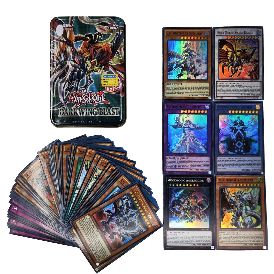 Yu Gi Oh Cards KAIBA PACK 3 Card Deck English TCG Holographic Golden White Dragon - Maxwell shop