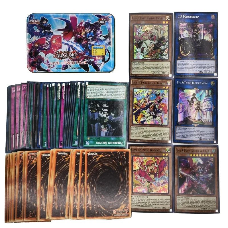 Yu Gi Oh Cards KAIBA PACK 3 Card Deck English TCG Holographic Golden White Dragon - Maxwell shop