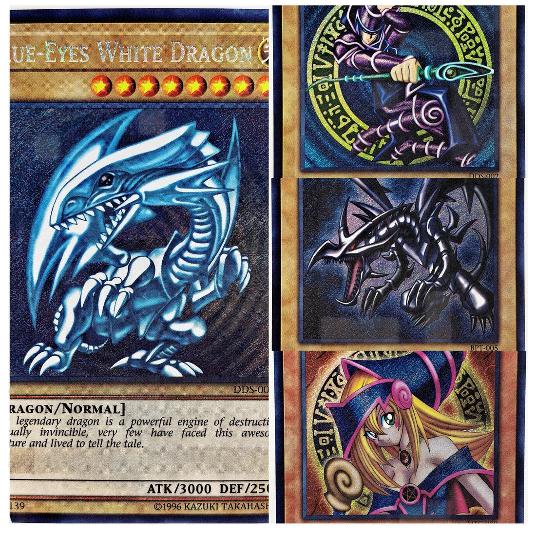 Yu Gi Oh LOCR ESR Blue Eyes White Dragon Dark Magician Girl Reissue Toys - Maxwell shop