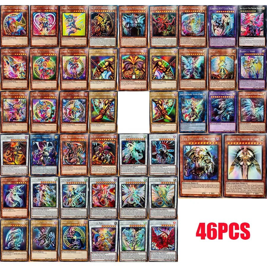 Yu Gi Oh LOCR ESR Blue Eyes White Dragon Dark Magician Girl Reissue Toys - Maxwell shop