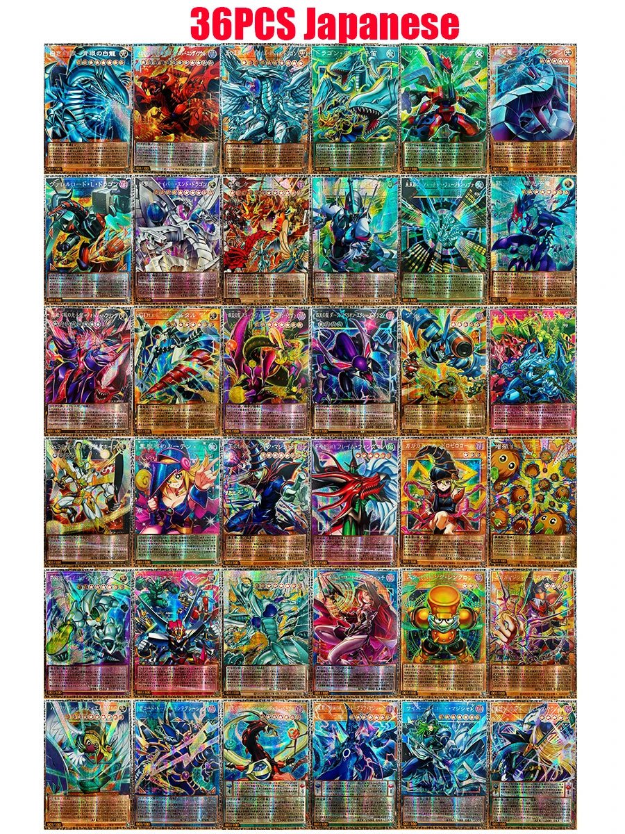 Yu Gi Oh LOCR ESR Blue Eyes White Dragon Dark Magician Girl Reissue Toys - Maxwell shop