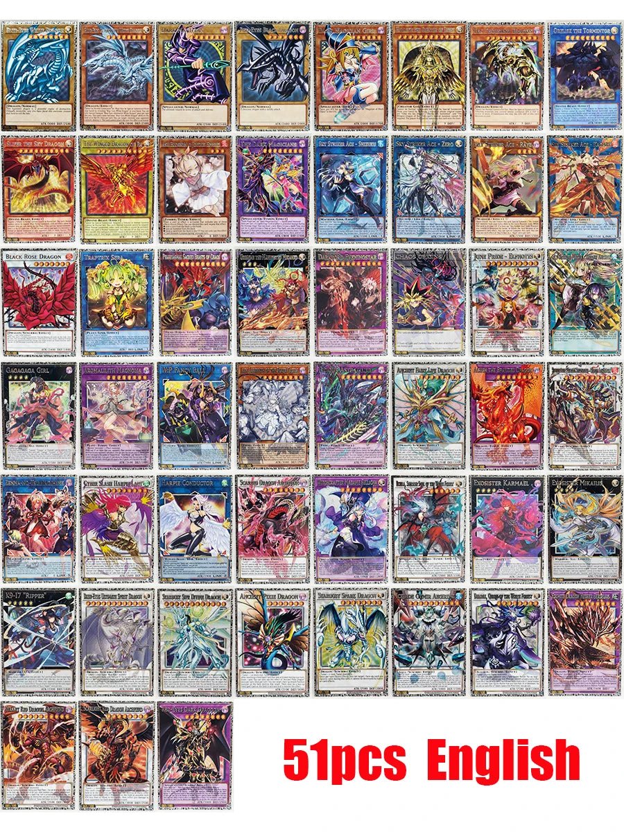 Yu Gi Oh LOCR ESR Blue Eyes White Dragon Dark Magician Girl Reissue Toys - Maxwell shop